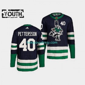Dětské Hokejový Dres Vancouver Canucks Elias Pettersson 40 Adidas 2022 Reverse Retro Námořnictvo Authentic
